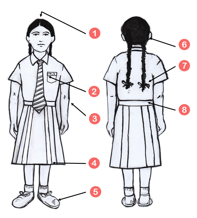 Girls Uniform Diagram